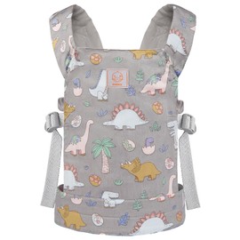 GAGAKU Baby Carrier for Dolls Reborn Baby Doll Carrier Kids Toy Play Baby Carrier for Stuffed Animals Babydoll Accessories for Toddlers - Grey - Dinosaurs
