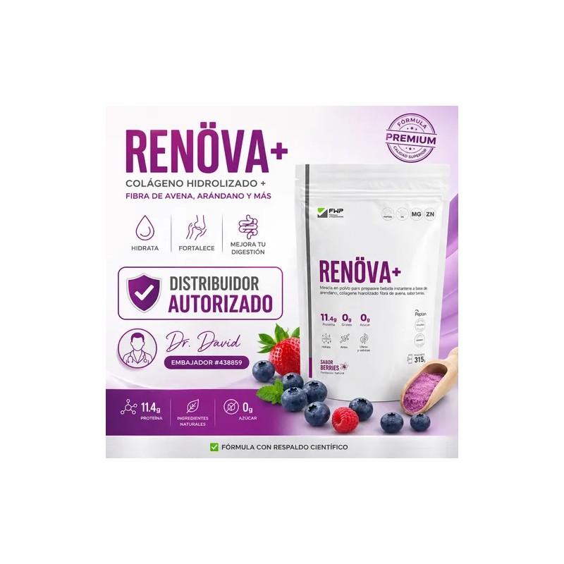 Colágeno Renova + Original De Fwp Sabor Berries