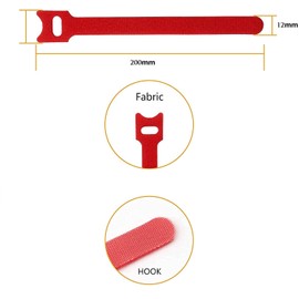 Proxima Direct Cable Ties Reusable, 120PCS 6 Color Cable Straps Multi-Purpose Tie Wraps Fastening Straps Used for Headphones Phones Electronics PC Wire Cable Tidy Management