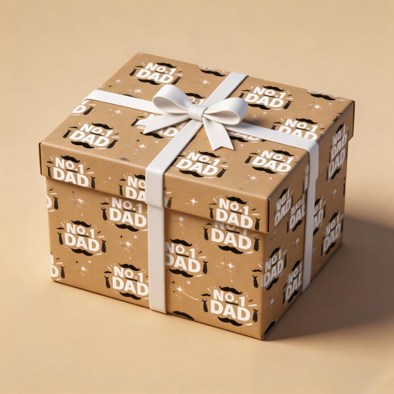 Vnaaem Kraft Fathers Day Wrapping Paper Roll for Dad Men