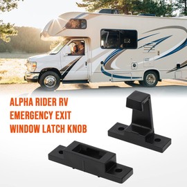 Alpha Rider RV Window Latch Knob, RV Emergency Exit Window Latch Mount Kit Replacement,Camper Window Lock Holder