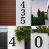 Unique 5-Inch High Acrylic House Numbers - Rustproof & Anti-fade