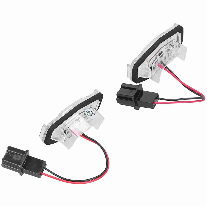 Pair of LED License Plate Lamp White Light 34100S0A013 Fit