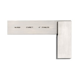 Starrett Precision Steel Square - Professional Grade, High-Accuracy Tool for Machinists & Woodworkers, Durable Construction, 4-Inch Size - 3020-4
