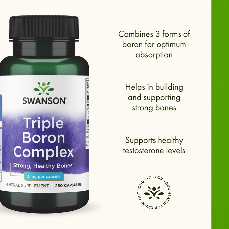 Swanson Triple Boron Complex - Natural Bone Health & Joint