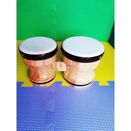 Didakta Bongo Doble De Madera Fino Chico,  24x11cm. Musical
