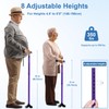 KingPavonini Walking Cane for Men Women Stability, Free Standing Foldable