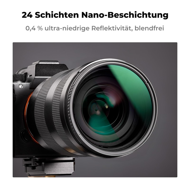 K&F Concept Circular Polarising Filter 55 mm CPL Filter Circular