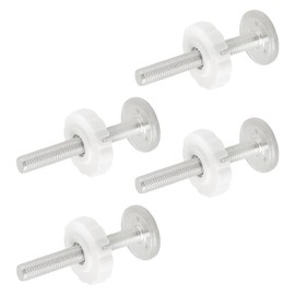 Thyonta 4PCS Security Door Bar Fixing Bolts Durable No-Punch Fixing Screws with a Large Head for Baby Safety Gates Stair Gate Fixing Bolts