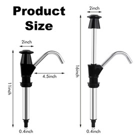 Caravan Sink Hand Pump Double Action Camping Trailer Motorhome Replacement Pumping Tool for Camping Trailer, Motorhome, Work Vehicles, Outdoors (Black)
