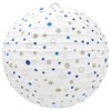 Hanukkah Hanging Ball Lanterns Ornaments 6 Piece, Hanukkah Decorations (4-Pack)