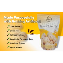 San Javier Tradition Crunchy Cassava and Cheese Bites, Package of 2 , 200 G. each, Oven Baked, Gluten free, Made with 100 % Real Cheese, No Preservatives,No Artificial colors or Artificial Flavors High in protein (2)