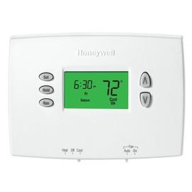 Honeywell TH2210DH1000 Horizontal PRO 2000 5+2 Day Programmable Heat Pump Thermostat - Backlit, 2H/1C, Dual Powered