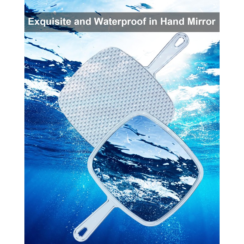 PROTECLE Extra Large Hand Mirror, Salon Barber Hairdressing Handheld Mirror