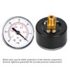 Axial Pressure Gauge Back Mount 1/8" BSPT Industrial Vacuum Pressure