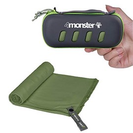 4Monster Microfiber Towel, Travel Towel, Camping Towel,Medium Size 24 x 48¡±, Fast Drying, Soft Light Weight,Suitable for Gym, Beach, Swimming, Backpacking and More
