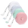 4 Stück Massband Körper 200cm Measuring Tape Einziehbares Maßband Körper