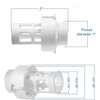 10184 Hose Drain Plug Connector Pool Hose Adapter Replacement for
