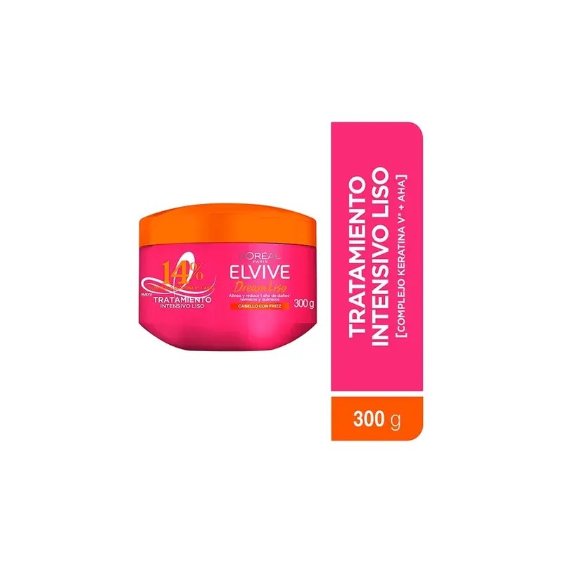 Oréal Elvive Dream Liso Mascarilla 300ml Anti Frizz
