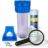 10 Inches Clear Standard Transparent Whole House Water Filter System