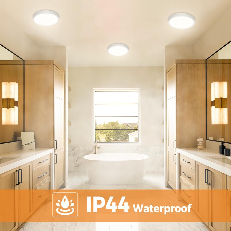 2PACK LED Flush Mount Ceiling Light, Dimmable & 100W Equivalent