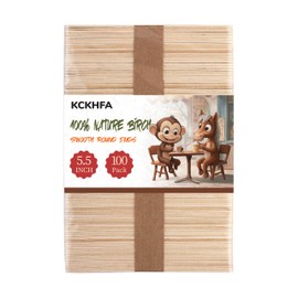 KCKHFA 100 PCS Wooden Coffee Stirrers, Disposable Coffee Accessories for Coffee, Hot Drinks and Cocktails with Smooth Ends, Suitable for Cafe, Bars and Drink Stations