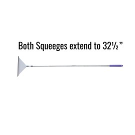 SE Assorted Color Flexible Telescopic Window Squeegees (2 PC.) - EBD2705-12-2