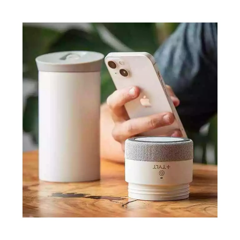PLUS Tylt Drink Speaker Mug Hydration Mug + Bluetooth Speaker