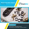 SharkBite 3/4 Inch Crimp MNPT Male Adapter, Brass Plumbing Fitting,