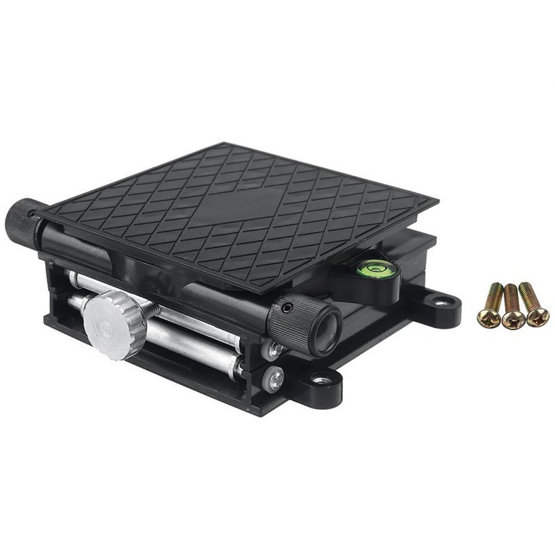Lab Lift Stand Table Black Aluminum Automatic Leveling Rotatable Scientific