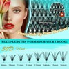 Lash Clusters Kit 240PCS Eyelash Extension Kit D Curl Wispy