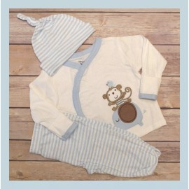 Gerber NEW ~ "LUCKY Elephant" Baby Boy Newborn Outfit with Hat / Reborn Clothes