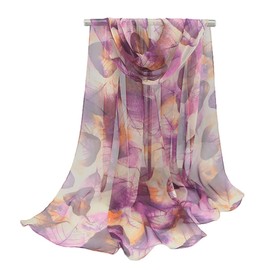FAIRYGATE Chiffon Scarf, Women's Stole Neckerchief Scarf, for Summer, Autumn, Winter, All Year Round Shawls & Scarves