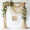 Wokceer Wedding Arch Draping Fabric 6 Panels 28.7" x 20FT