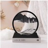 Flowing Sand Art Decor for Desks – Rotating Hourglass Landscape