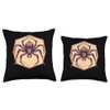 Brown Recluse Spider Synthwave Throw Pillow