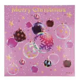 ZMILE COSMETICS Advent Calendar Traditional Square '3D Christmas Balls' Vegan Cosmetics