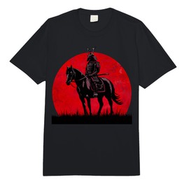 Japanese Samurai Warrior Riding Horse Sword Bushido Moon Comfort Colors Adult Heavyweight T-Shirt