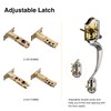 Brightify Satin Nickel Front Door Handle Set with Lever and