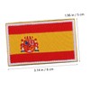 IWOWHERO 2pcs Embroidered Flag Badge National Flag Applique Dense Polyester