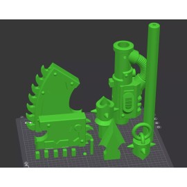 Unbranded Warhammer 40k World eater Axe Prop