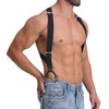 LazarsSpace Men's Side Suspenders with Dual Clips Per Side -