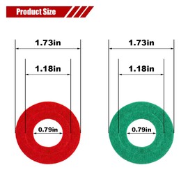8PCS Car Battery Terminal Anti Corrosion Washers, Auto Fiber Shim Battery Terminal Protectors, 4 Red & 4 Green Battery Post Washer Fiber Washers for Protecting Battery Terminal
