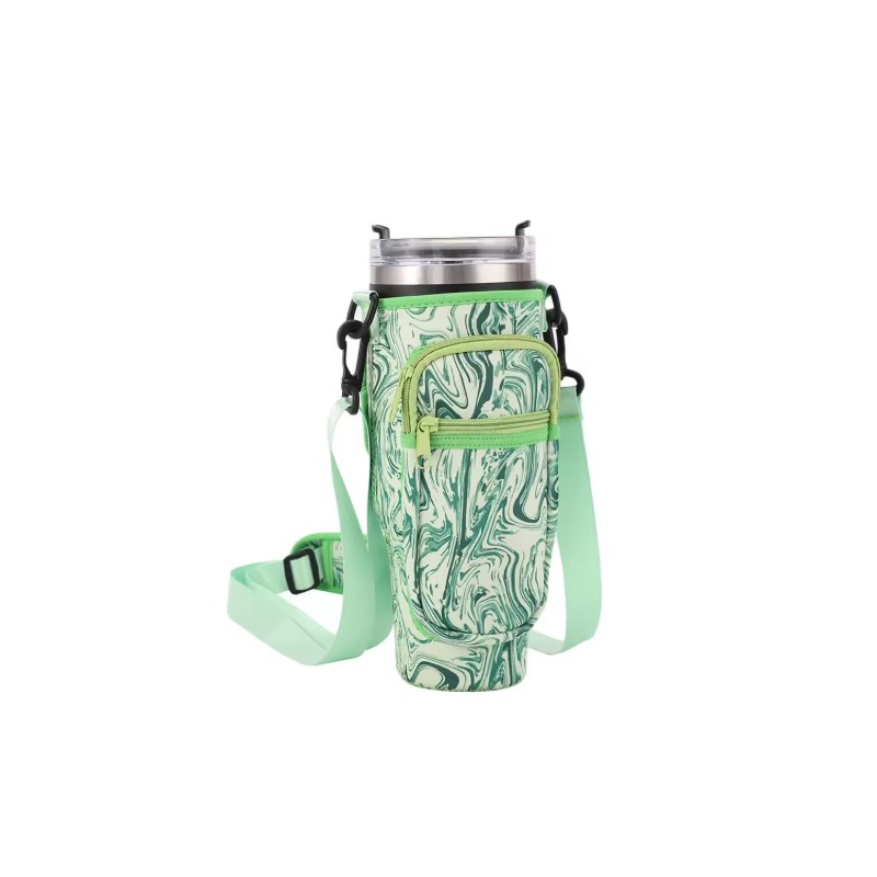 40 oz Tumbler Carrier for Hands-Free Travel – Neoprene Crossbody
