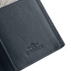 CHARRO Vertical Genuine Leather Wallet for Men Women Slim No
