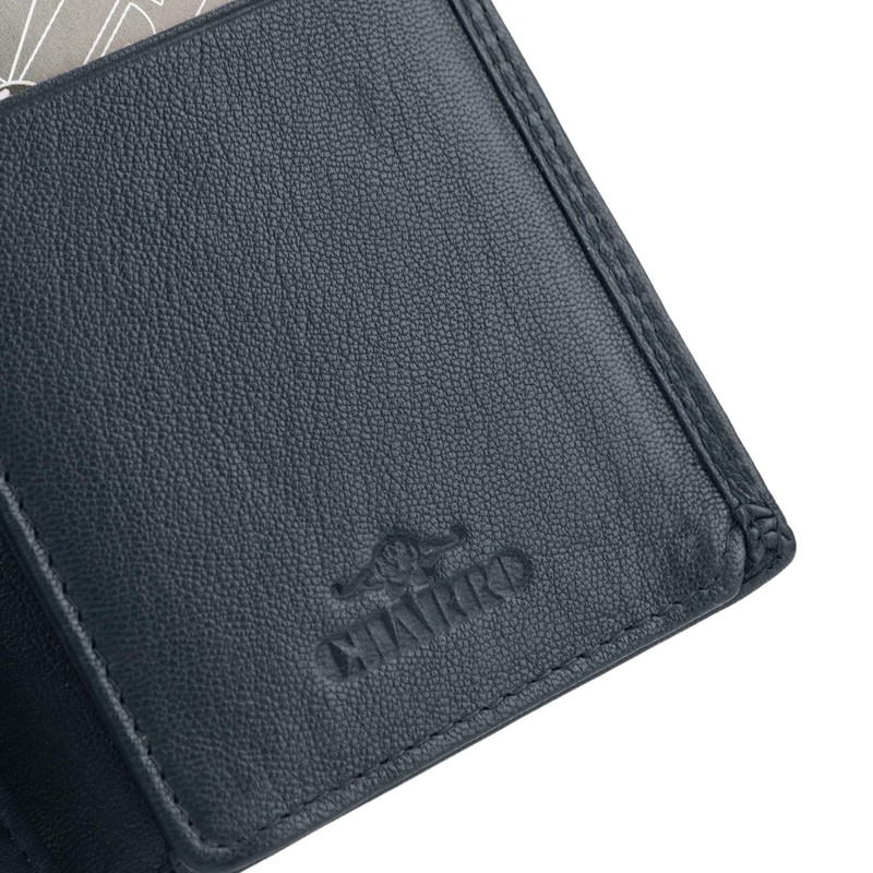 CHARRO Vertical Genuine Leather Wallet for Men Women Slim No