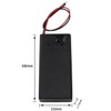 BLLNDX 2PCS 9V Square Battery Pack with Lid with Switch