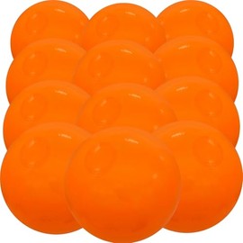 GCQJOQ Inflatable Beach Balls Bulk, Solid Orange, 12 Inch Diameter, Set of 12, for Parties, Beach, Pools & Play