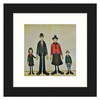 Greetingles Lowry-Style 12"/31cm Square Framed Print. Beautiful Black Ash Frame