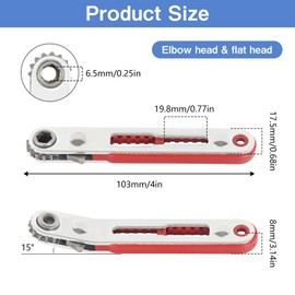 Mini Ratchet Wrench Magnetic, 2 Pieces 1/4 Inch Ratchet Reversible Screwdriver, Ratchet Reversible Screwdriver Key Set for Gadgets Cars Houses Machines Other Devices